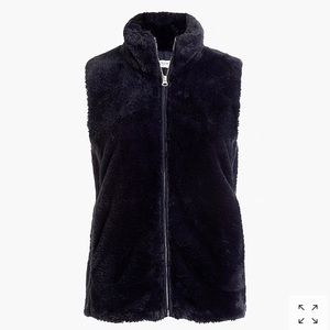 J. Crew faux fur vest